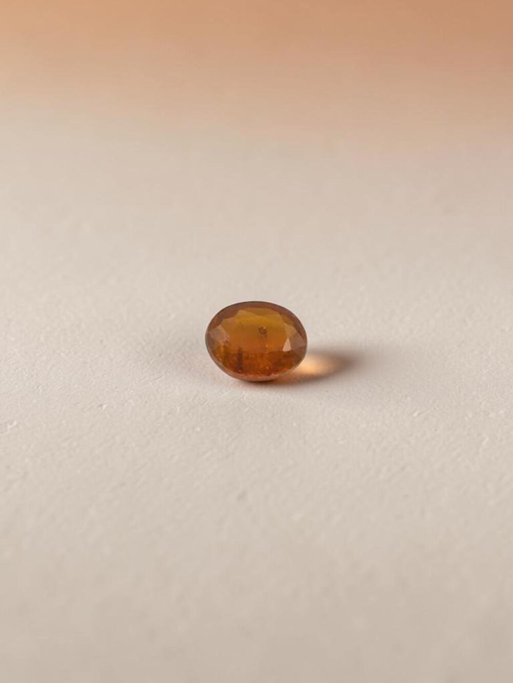 2.18 Carat Oval Orange Kyanite Gemstone